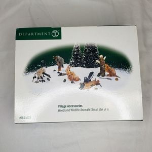 Department 56  Accessories WOODLAND WILDLIFE ANIMALS-Small (set of 5)  #56.55525